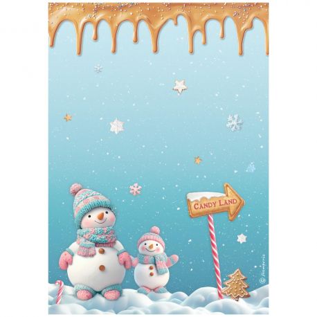 Papel de arroz DinA4 CANDY CHRISTMAS