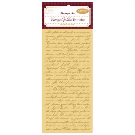 Vintage Golden Transfer - escritos
