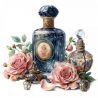 Transfer 24x23cm VINTAGE PERFUMS2
