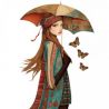 Transfer 25x30cm AUTUMN UMBRELLA