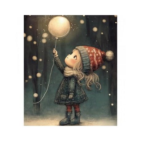 Transfer 25x30cm CHRISTMAS LIGHTS1