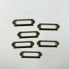 Set de 6 marquitos metálicos de 6x1.5mm