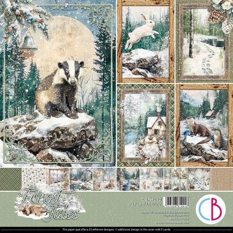 Set 12 papeles Ciao Bella "FOREST TALES"