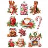 Transfer 25x30cm CHRISTMAS FOOD SELECTION