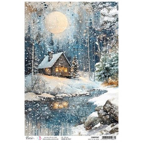 Papel de Arroz A4 Ciao Bella - NIGHT IN THE WOOD