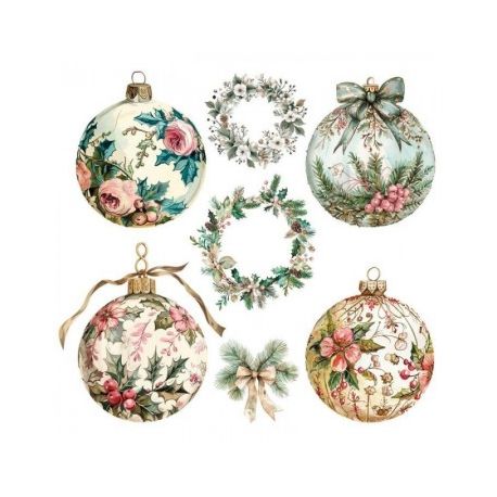 Transfer 24x23cm CHRISTMAS DECOR II