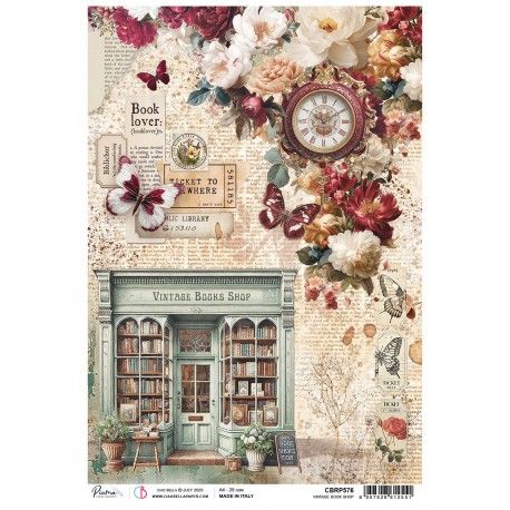 Papel de Arroz A4 Ciao Bella - VINTAGE BOOK SHOP