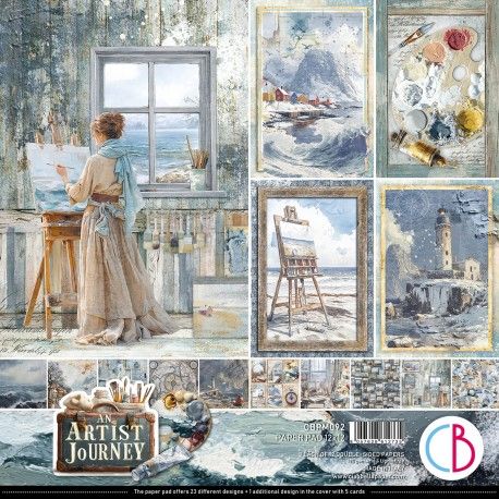 Set 12 papeles Ciao Bella "ARTIST JOURNEY"