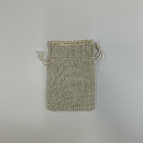 BOLSA DE LINO BLONDA 15x10 cm