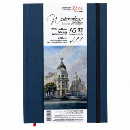 Cuaderno acuarela A5 200G (32 hojas)