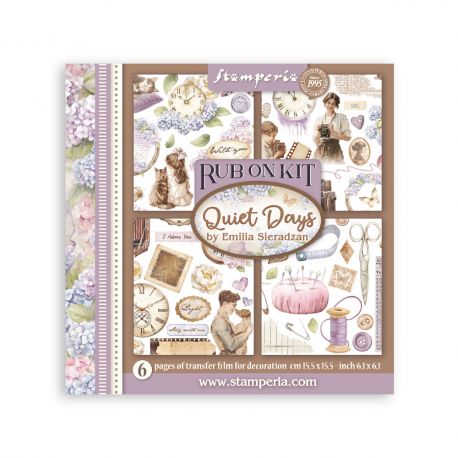 Assortment Rub-On 15.5x15.5cm - QUIET DAYS