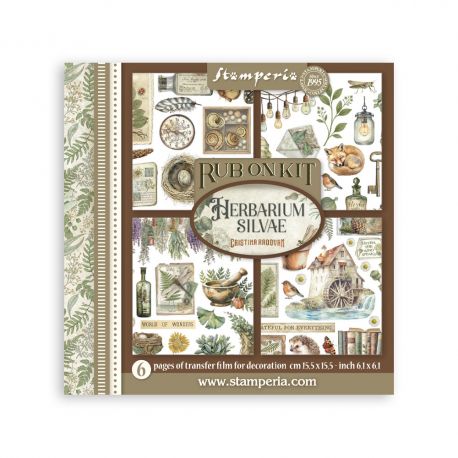 Assortment Rub-On 15.5x15.5cm - HERBARIUM SILVAE