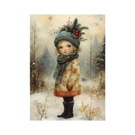 Transfer 25x30cm LITTLE GIRL