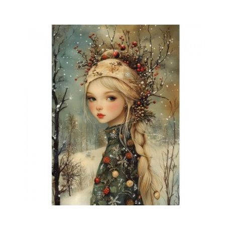 Transfer 25x30cm RASPBERRY GIRL