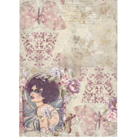 Lamina de seda 50x70 -  La Tiendita Shabby chic