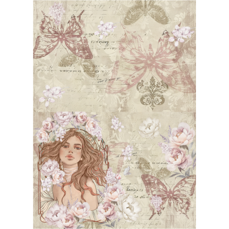 Lamina de seda 50x70 -  La Tiendita Shabby chic