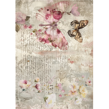 Lamina de seda 50x70 -  La Tiendita Shabby chic