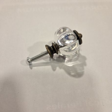 TIRADOR POMO IMITACIÓN CRISTAL