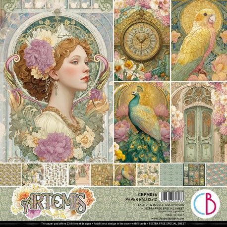 Set 12 papeles Ciao Bella "ARTEMIS"