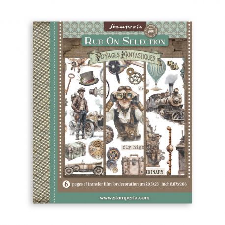 Assortment Rub-On 20.5x23cm - VOYAGES FANTASTIQUES