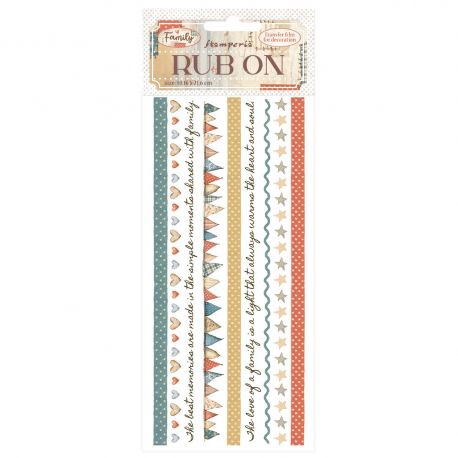 Tim Rub-On 10x21.6cm - FAMILY rayas