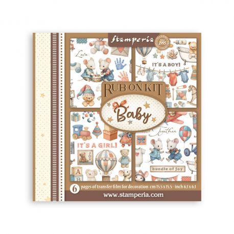 Assortment Rub-On 15.5x15.5cm - BABY