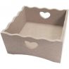 Servilletero abierto con corazón 20x20x10cm