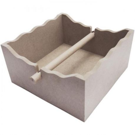 Servilletero abierto con barra 20x20x10cm