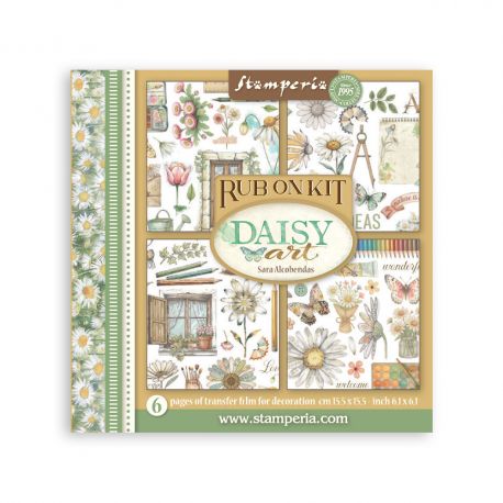 Assortment Rub-On 15.5x15.5cm - DAISY ART