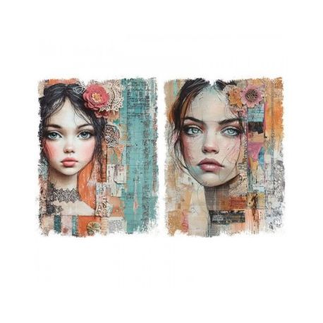 Transfer 25x30cm FEMALE PORTRAIT A