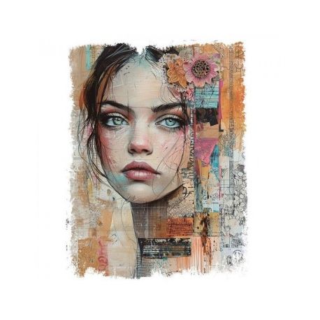 Transfer 25x30cm FEMALE PORTRAIT 3