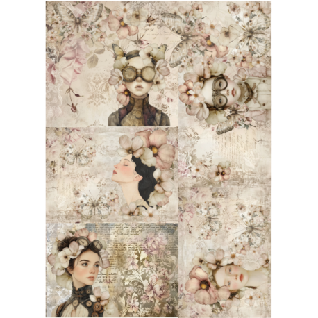 Lamina de seda 50x70 -  La Tiendita Shabby chic