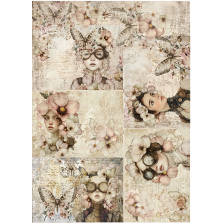 Lamina de seda 50x70 -  La Tiendita Shabby chic