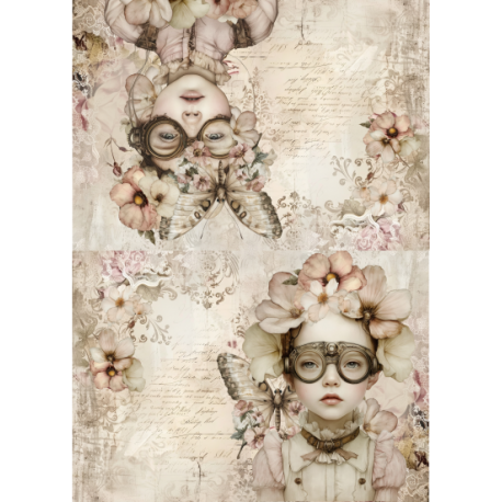 Lamina de seda 50x70 -  La Tiendita Shabby chic