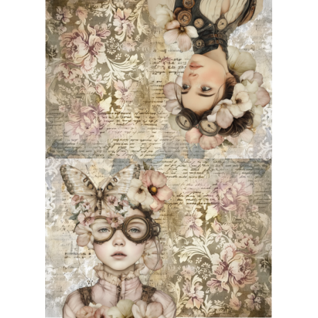 Lamina de seda 50x70 -  La Tiendita Shabby chic