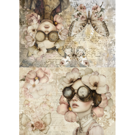 Lamina de seda 50x70 -  La Tiendita Shabby chic