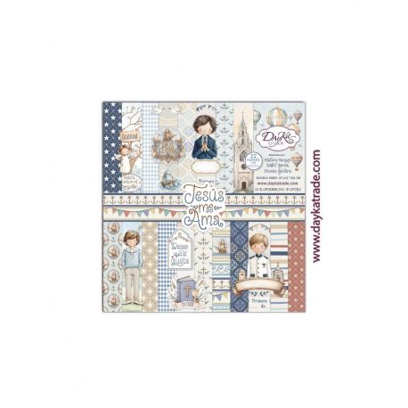 "JESUS ME AMA" Niño - Dayka 30x30cm