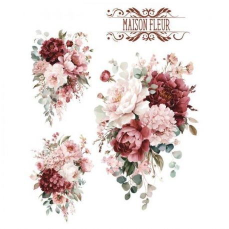 Transfer 25x30cm Maison Fleur