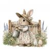 Transfer 24x23cm Mrs. Rabbit in the Garden