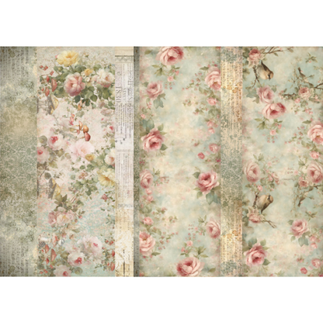Lamina de seda 50x70 -  La Tiendita Shabby chic