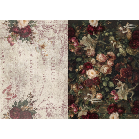 Lamina de seda 50x70 -  La Tiendita Shabby chic