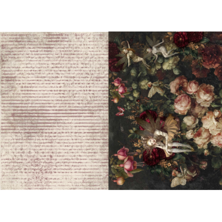 Lamina de seda 50x70 -  La Tiendita Shabby chic