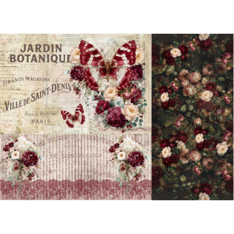 Lamina de seda 50x70 -  La Tiendita Shabby chic