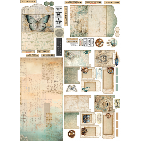 Lamina de seda 50x70 -  La Tiendita Shabby chic