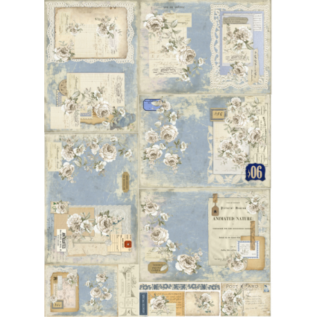 Lamina de seda 50x70 -  La Tiendita Shabby chic