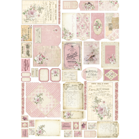 Lamina de seda 50x70 -  La Tiendita Shabby chic
