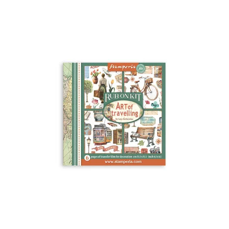 Assortment Rub-On 15.5x15.5cm - ART OF TRAVELLING