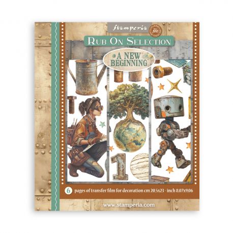 Assortment Rub-On 20.5x23cm - A NEW BEGINNING