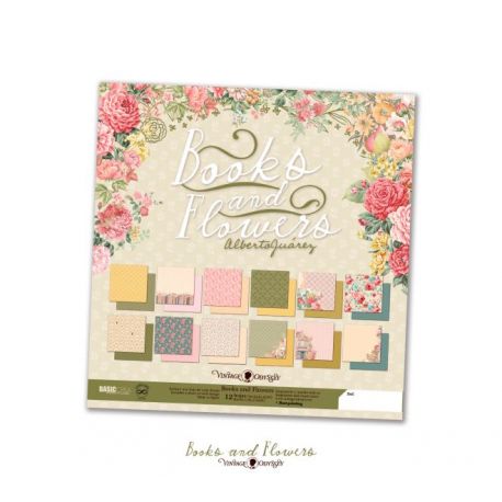 Paper Pad - BOOKS & FLOWERS