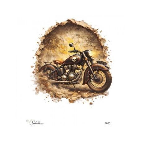 Transfer 25x30cm CafeRacer Motor